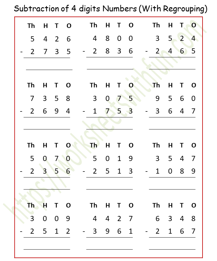 maths-class-4-subtraction-of-4-digits-numbers-with-regrouping-worksheet-4